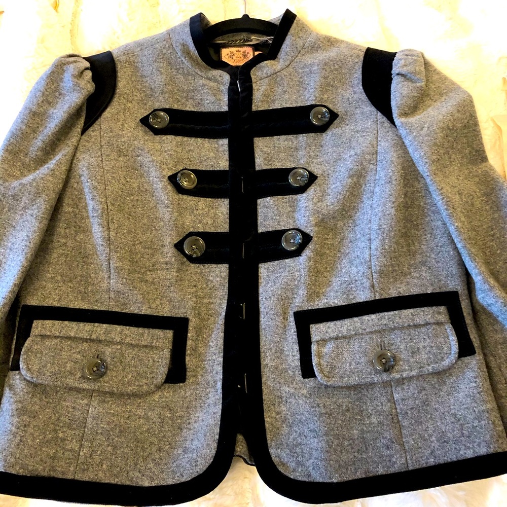 NWOT Juice Couture military-style jacket.